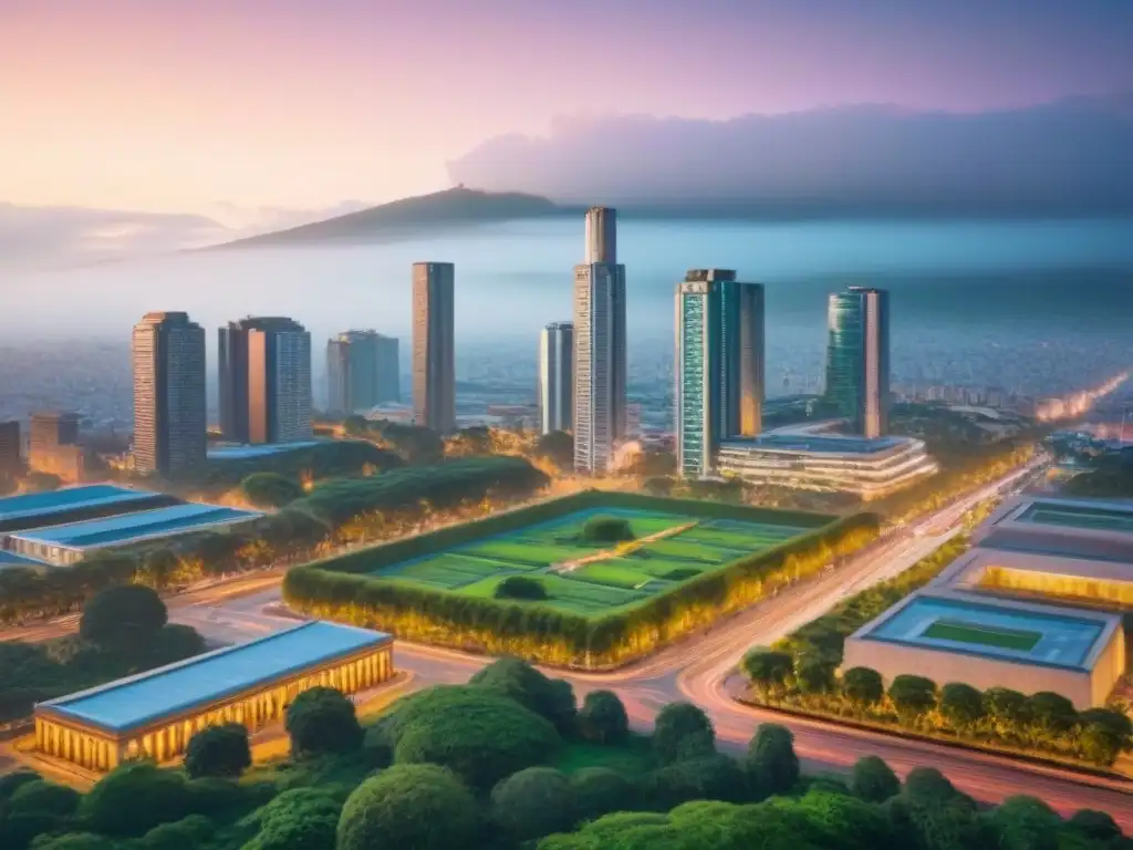 Armonía urbana y sustentable en la Ciudad de México La modernidad de México: rascacielos junto a arquitectura tradicional, parques verdes y transporte eficiente