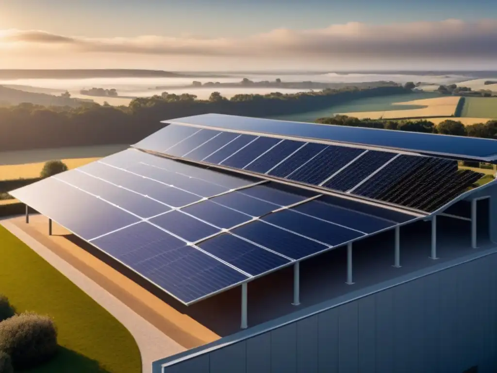 Monumento histórico con paneles solares: tradición e innovación Monumento histórico con integración de energía solar, armonía entre tradición e innovación