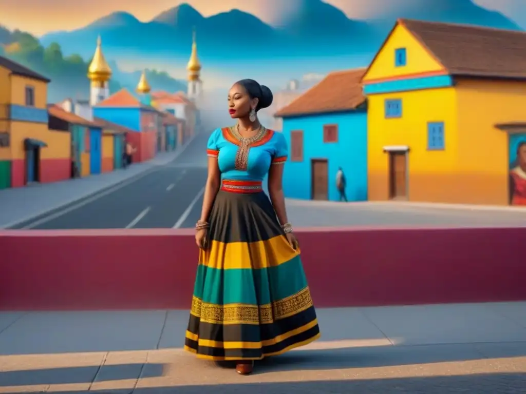 Murales urbanos: celebrando la diversidad cultural Un mural detallado embelleciendo una pared urbana con elementos culturales variados, simbolizando la diversidad y unión comunitaria
