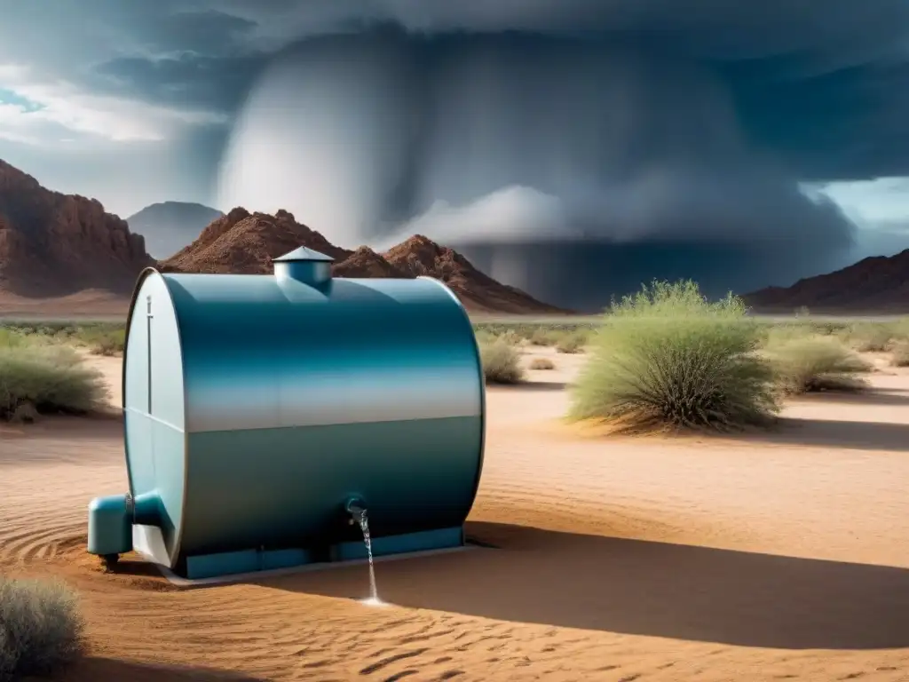 Innovador sistema de captación de agua de lluvia en desierto Un oasis futurista en desierto: técnicas recolección agua lluvia zonas áridas