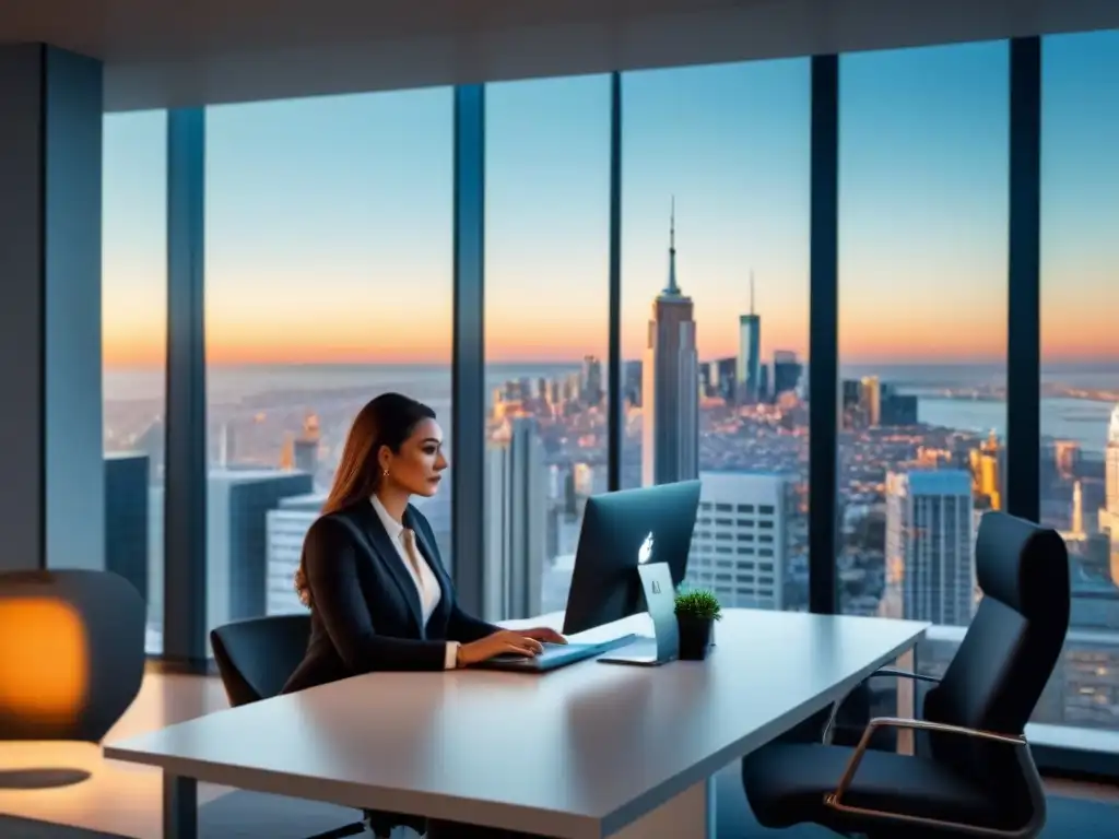 Oficina moderna con vista a la ciudad para networking inmobiliario Oficina moderna con vista a la ciudad para networking inmobiliario en LinkedIn