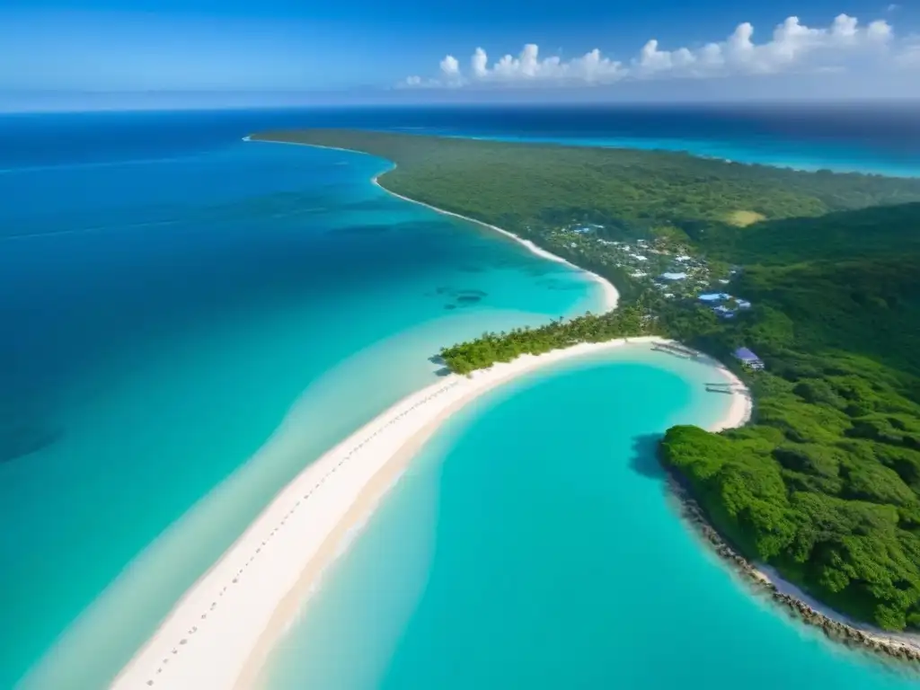 Paraíso caribeño: aguas turquesas y playas de Jamaica Oportunidades de inversión en Jamaica: vista aérea impresionante de playas de arena blanca y aguas turquesas en el paraíso caribeño