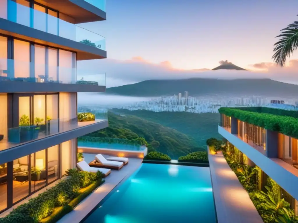 Edificio de lujo en ciudad mexicana: diseño moderno y vistas impresionantes Oportunidades de inversión inmobiliaria México: Edificio de lujo en ciudad mexicana, con diseño arquitectónico moderno y vistas urbanas