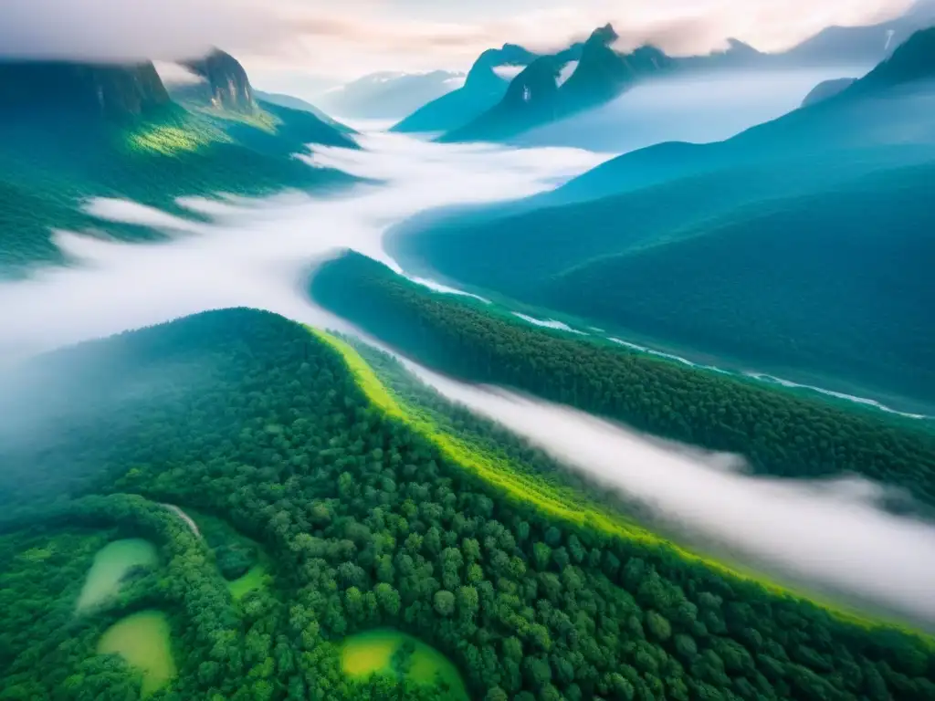 Maravilla natural: ecosistema diverso en paisaje virgen Un paisaje natural impresionante que resalta la importancia de la conservación de sitios patrimoniales no construidos