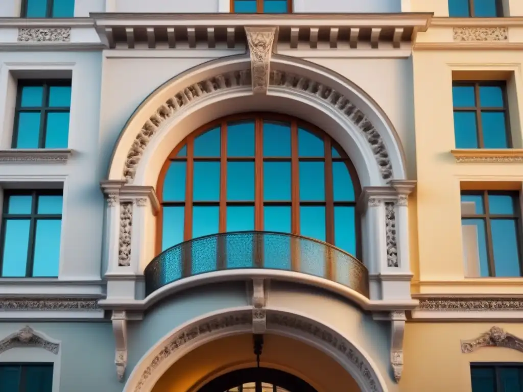 Armonía histórico-futurista: fachada y rampa de accesibilidad Una perfecta armonía entre lo antiguo y lo moderno: una fachada histórica junto a una rampa de accesibilidad de cristal y acero