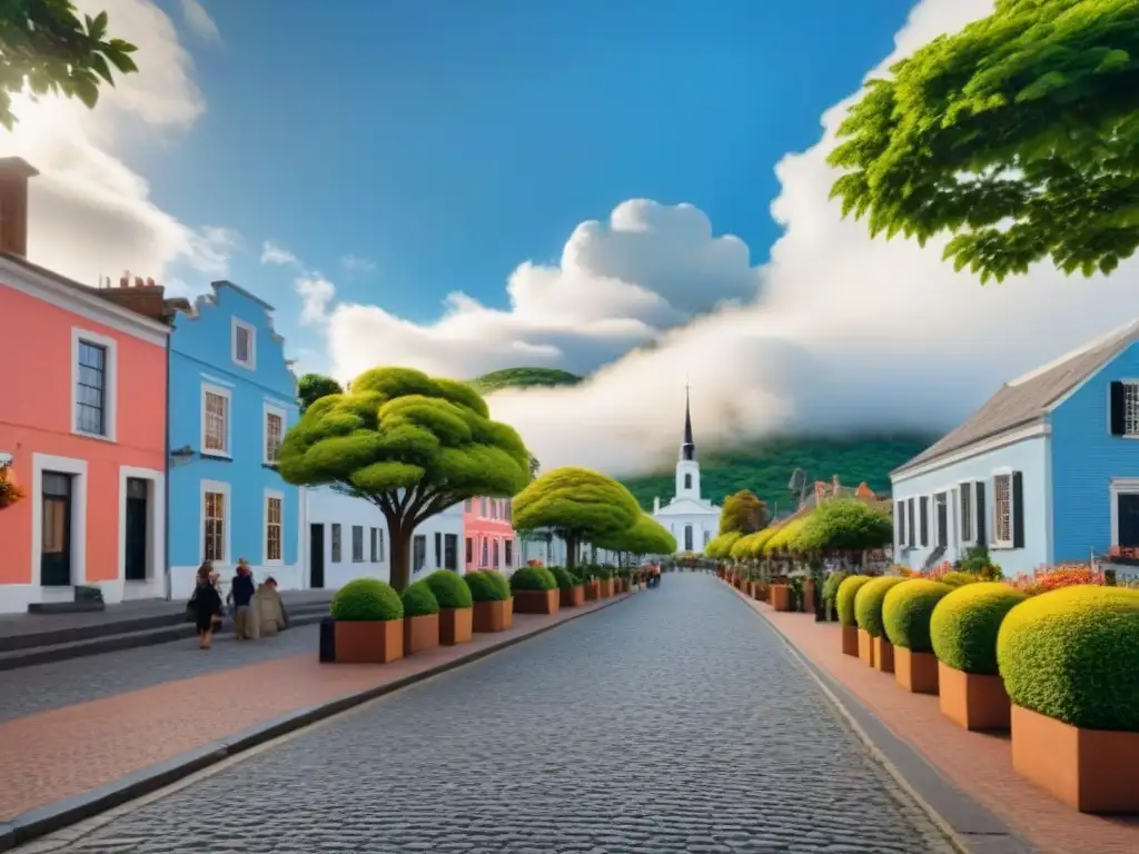Barrio histórico: arquitectura colonial y encanto en 8k Pintoresco barrio histórico con arquitectura colonial, calles empedradas y tranquilidad