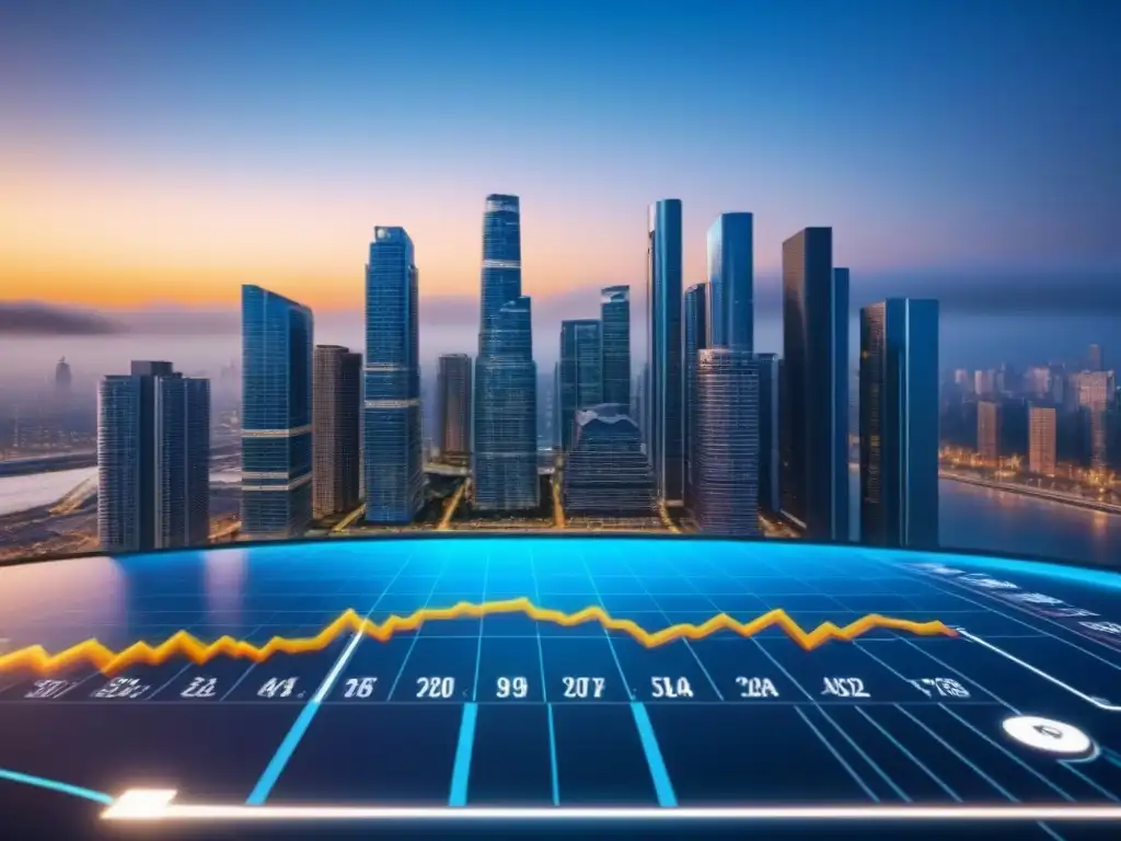 Portafolio de inversión diversificado: imagen detallada en 8k de propiedades inmobiliarias Portafolio de inversión inmobiliaria diversificado y moderno con gráficos interactivos