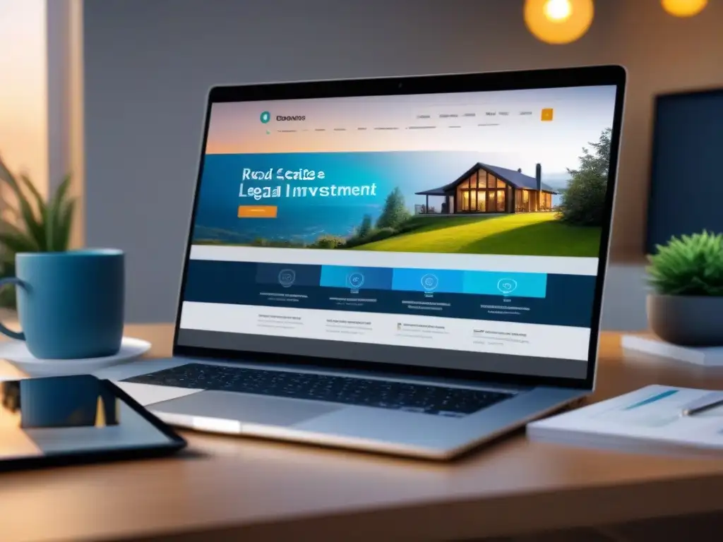 Profesionales diversificados en plataforma de inversión inmobiliaria online Profesionales diversificados analizan datos en plataforma online de inversión inmobiliaria