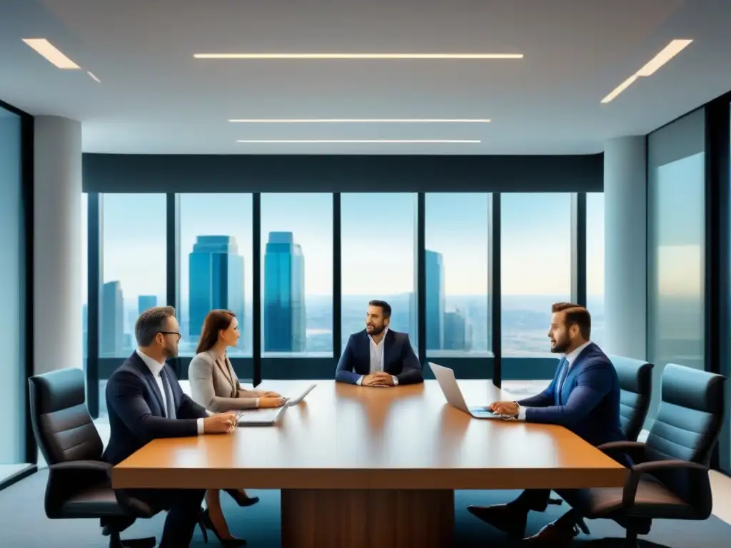 Profesionales discuten sobre REITs Profesionales colaborando en inversión en REITs, evitando errores comunes