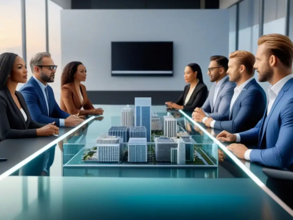 Profesionales Inmobiliarios en Acción: Estrategias de Mercado Profesionales inmobiliarios en reunión, análisis comparativo mercado inmobiliario
