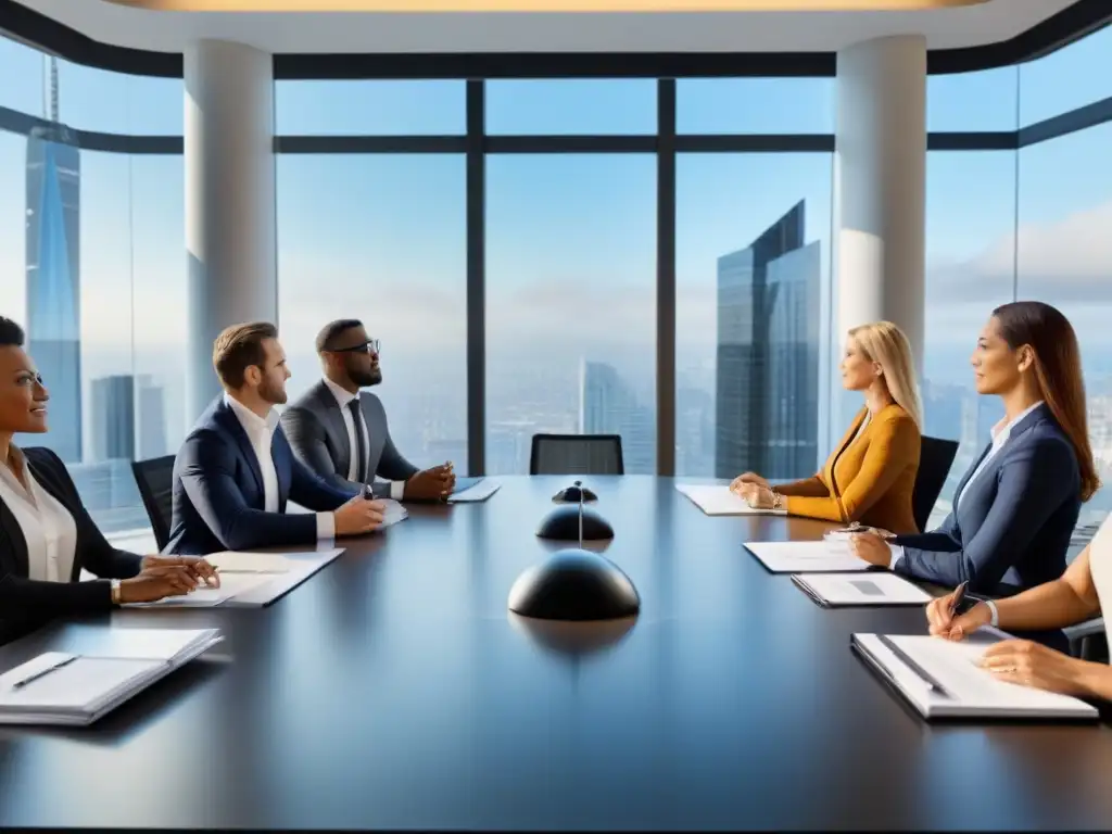 Equipo experto en inversión inmobiliaria online Profesionales colaborando en oficina moderna, enfocados en impuestos inversión inmobiliaria online