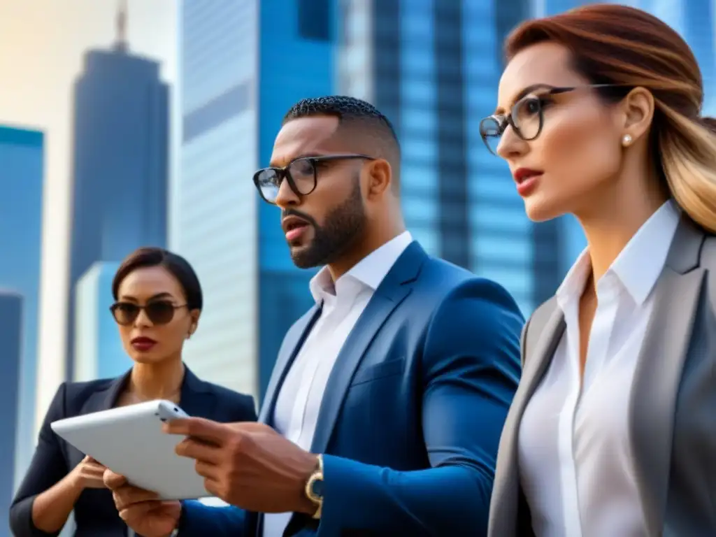 Profesionales debaten sospechas de corrupción inmobiliaria Profesionales discuten señales alerta de corrupción inmobiliaria en bulliciosa calle de la ciudad