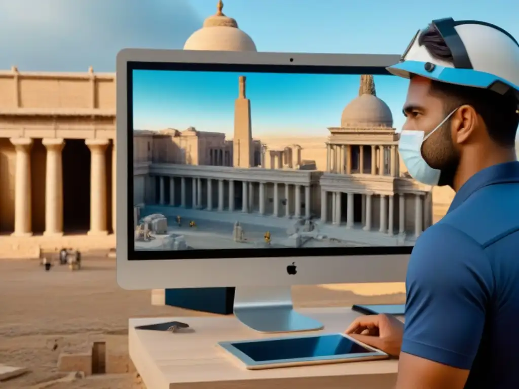 Restauración monumental con tecnología BIM: innovación y preservación Profesionales de la tecnología BIM restauran monumento histórico con precisión y modernidad