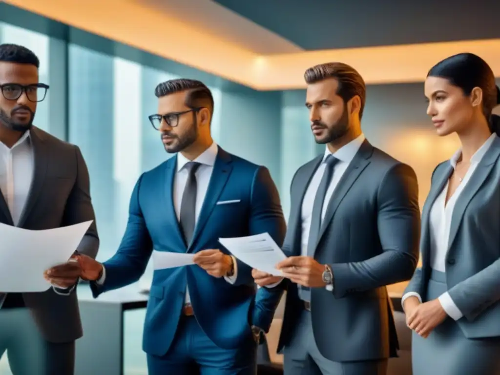 Profesionales éticos en transacción inmobiliaria transparente Profesionales en transacción inmobiliaria ética y transparente, mostrando compromiso con la formación anticorrupción en el mercado