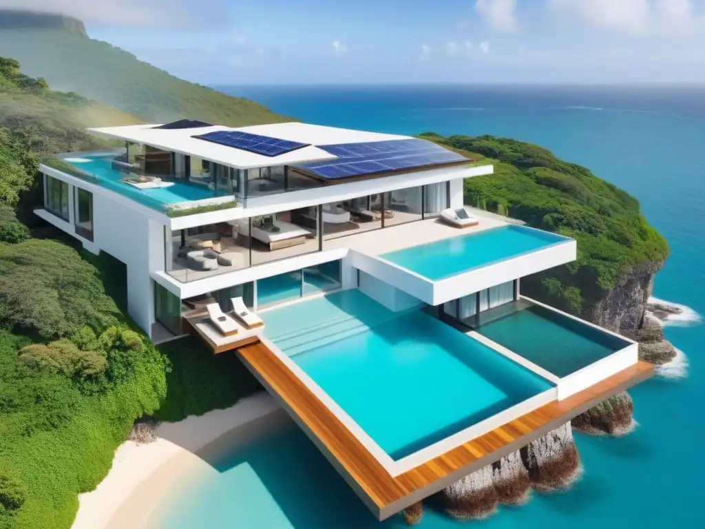 Propiedad de lujo en costa de Sudamérica: diseño innovador y tecnológico Una propiedad de lujo en Sudamérica con diseño innovador y tecnología avanzada, integrando naturaleza y lujo a la perfección