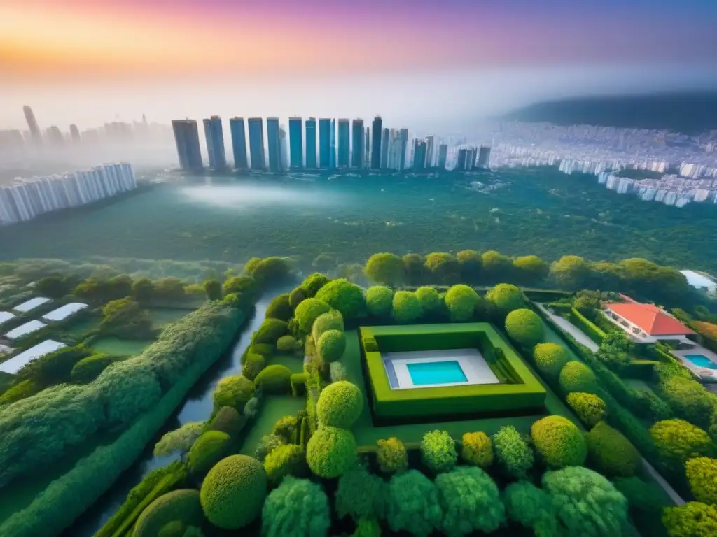 Propiedad de lujo en mercado emergente: arquitectura elegante y opulenta Propiedad de lujo en mercado emergente, arquitectura elegante, paisaje exuberante y ciudad impresionante, ideal para adquirir propiedades de lujo