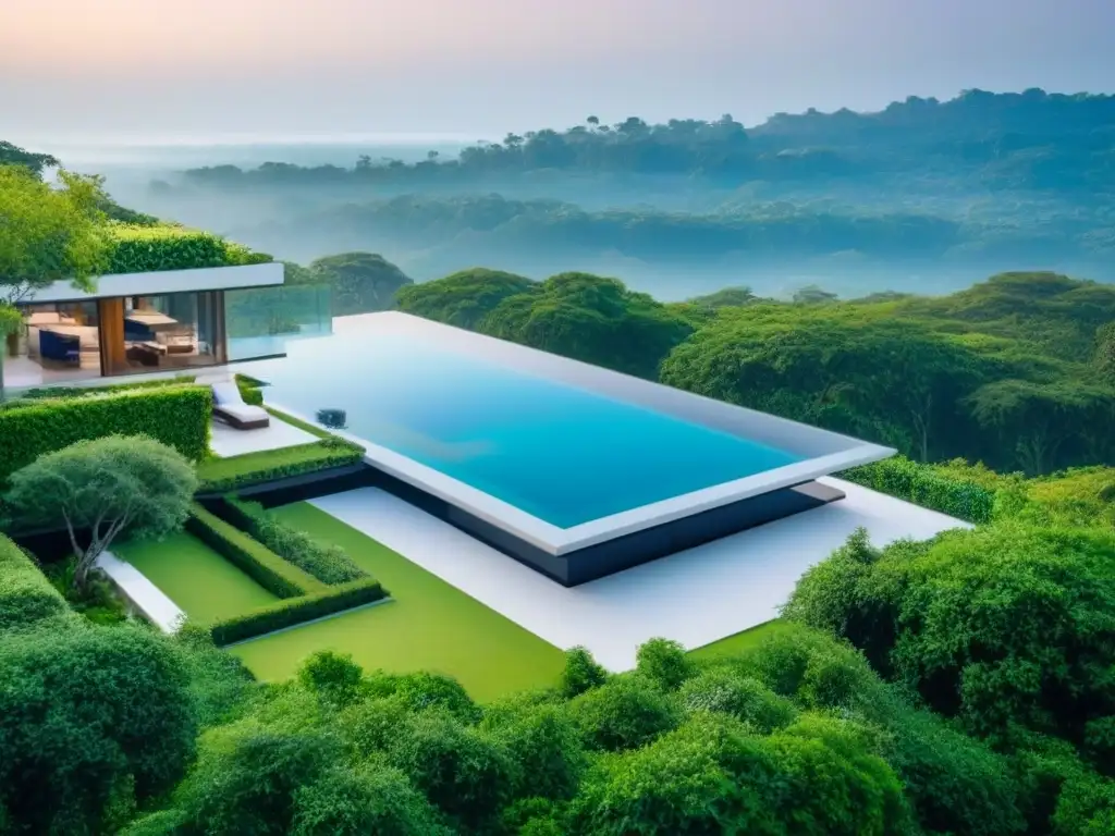 Residencia de lujo con piscina infinita en entorno natural Propiedad de lujo con piscina infinita, diseño elegante y terraza para adquirir propiedades de lujo