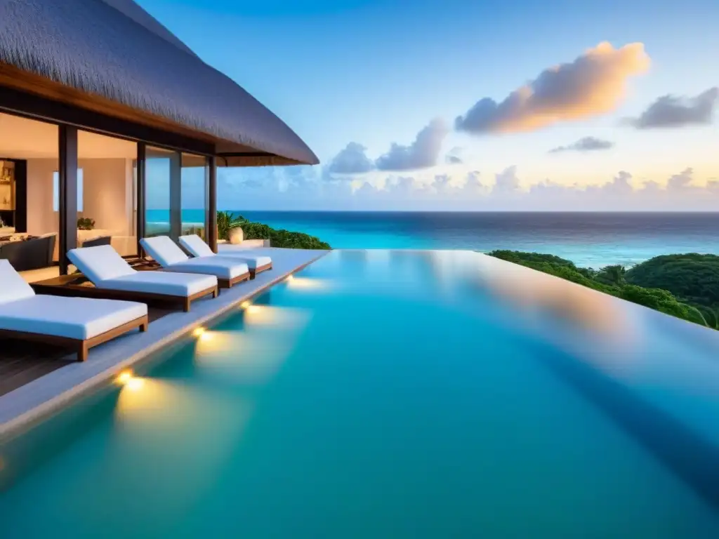 Villa de lujo frente al mar Caribe: diseño moderno con vistas infinitas y piscina de ensueño Inversión en propiedades de lujo: Villa moderna de lujo frente al mar en el Caribe con diseño arquitectónico elegante y vistas panorámicas al océano