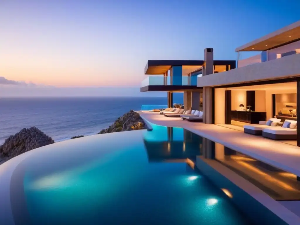 Villa de lujo en Los Cabos: diseño moderno frente al mar Inversión en propiedades de lujo: Villa moderna frente al mar en Los Cabos con diseño arquitectónico elegante y vistas panorámicas al Océano Pacífico