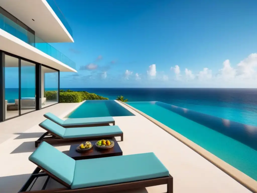 Villa de lujo frente al mar en el Caribe: diseño moderno y exclusivo Inversión en propiedades de lujo: Villa moderna frente al mar caribeño con piscina infinita privada y diseño contemporáneo