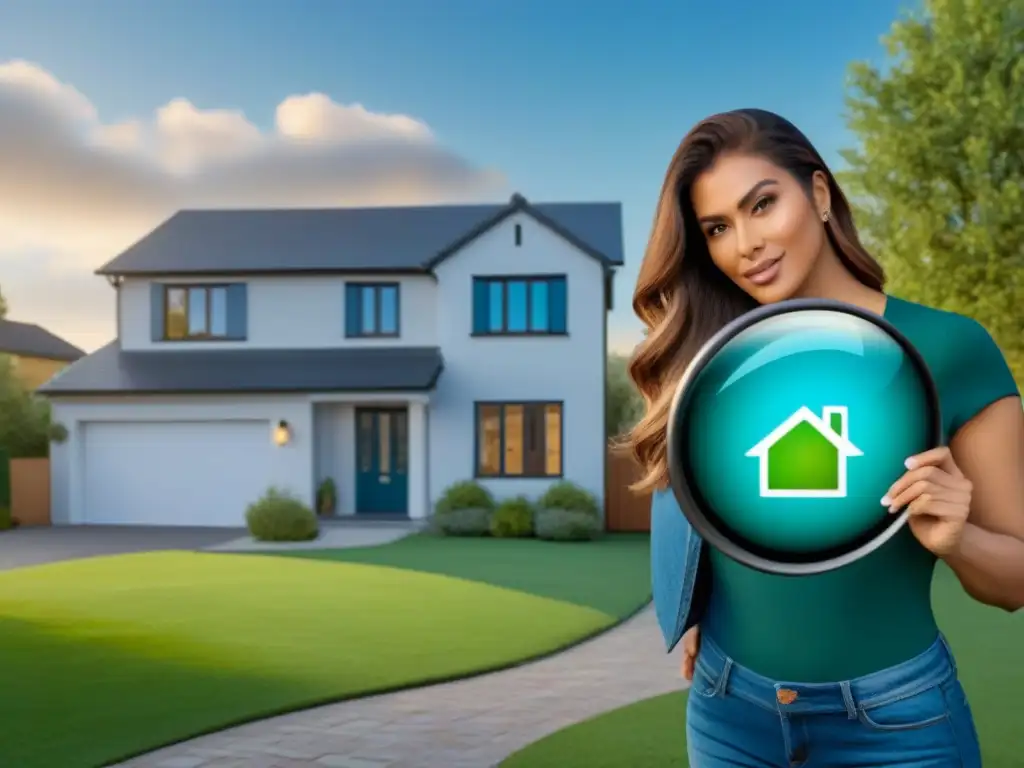 Desmitificando el seguro de hogar: Protección y seguridad en comunidad Un propietario seguro despejando mitos sobre seguros de vivienda, rodeado de protección y comunidad