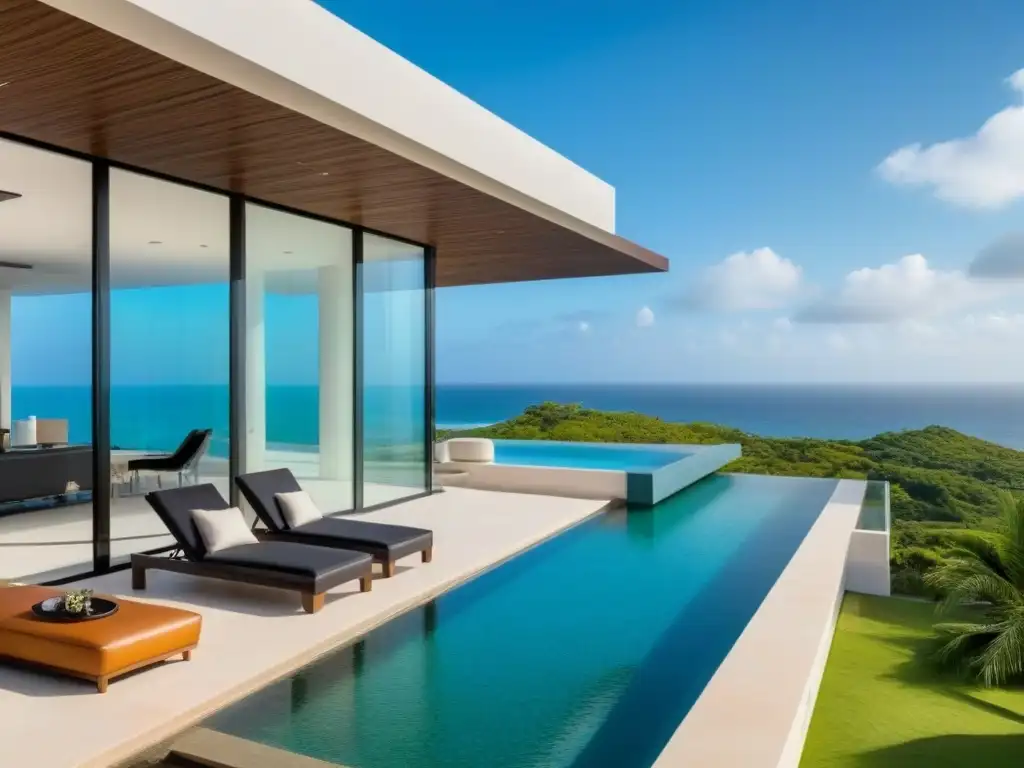 Residencia de lujo en México: arquitectura moderna y vistas panorámicas Residencia de lujo en México con diseño moderno y elegante