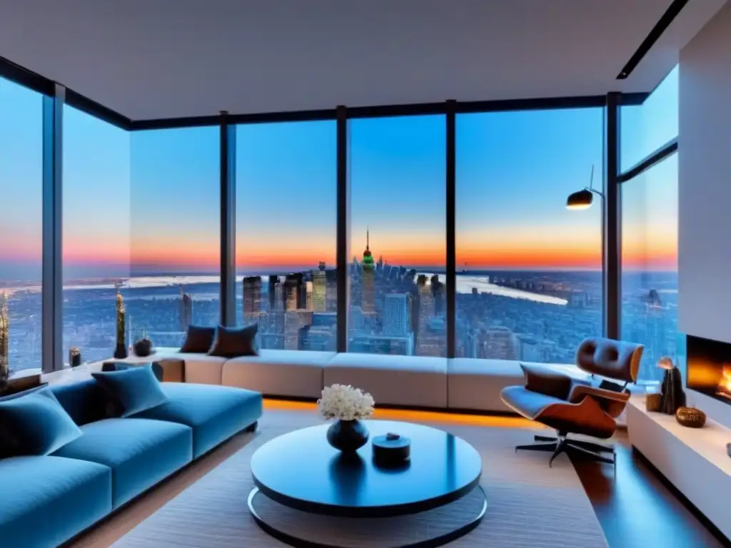 Penthouse de lujo con vistas panorámicas en venta Residencia de lujo con diseño moderno y terraza panorámica en la ciudad