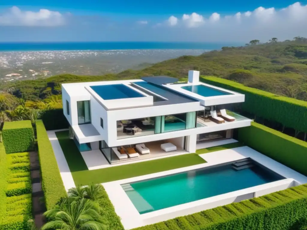 Mansión de lujo en comunidad exclusiva: opulencia en México Residencia moderna de lujo rodeada de vegetación en comunidad cerrada en México
