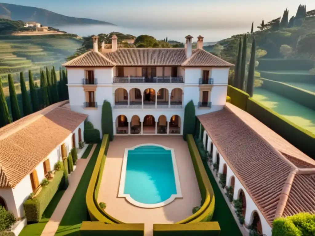 Esplendor campestre: Mansión de lujo en la campiña española Resplandeciente mansión de lujo en la campiña española con jardines y piscina, ideal para Agentes top propiedades lujo España