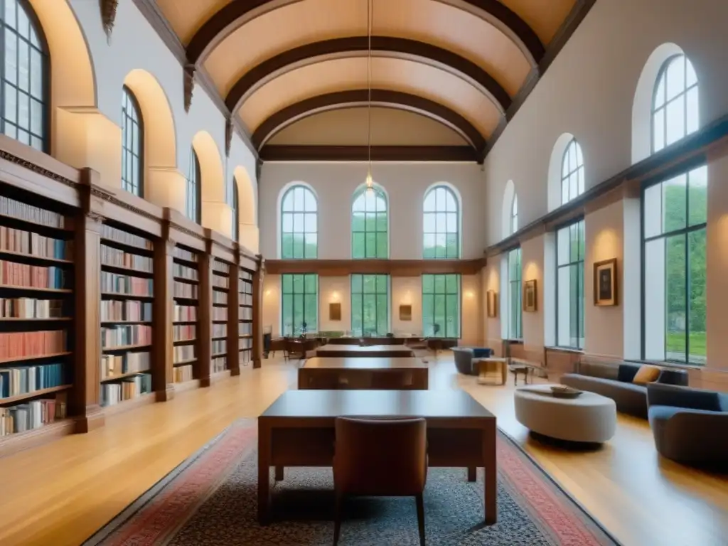 Transformación innovadora de biblioteca en edificio histórico Reutilización de edificios con historia: biblioteca moderna en antiguo edificio histórico