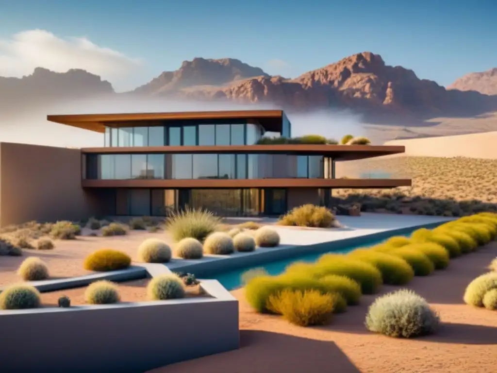 Arquitectura sostenible en desierto: captación de agua de lluvia Singular diseño arquitectónico en desierto con técnicas recolección agua lluvia zonas áridas