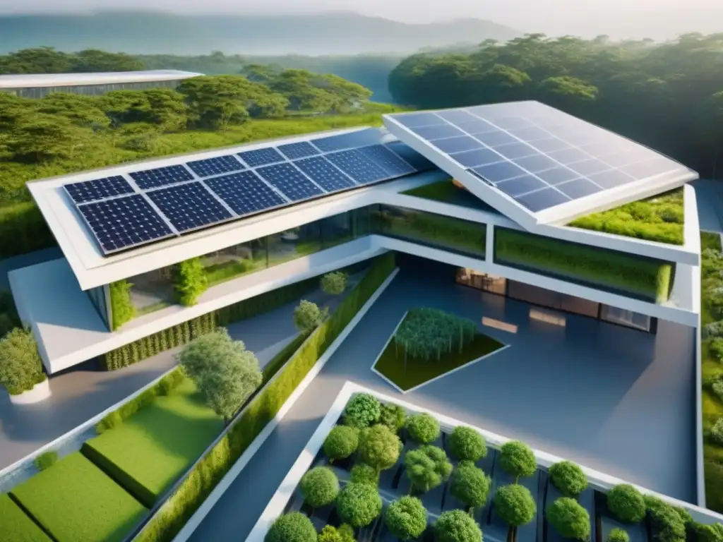 Centro comercial verde: arquitectura futurista en armonía con la naturaleza Inversión sostenible en centros comerciales: Arquitectura moderna en armonía con la naturaleza y prácticas ecoamigables