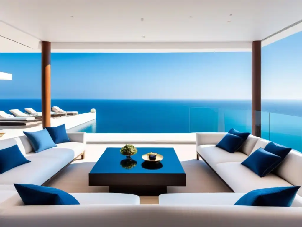 Penthouse de lujo con piscina infinita y vistas al mar en Marbella Terraza de lujo con piscina infinita y vista al mar en Marbella, España