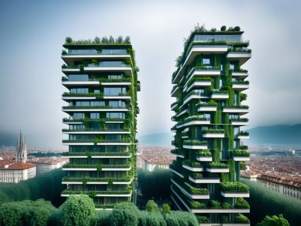 Bosco Verticale en Milán: Oasis vertical de sostenibilidad urbana Torres Bosco Verticale en Milán: integración armoniosa de naturaleza y arquitectura moderna