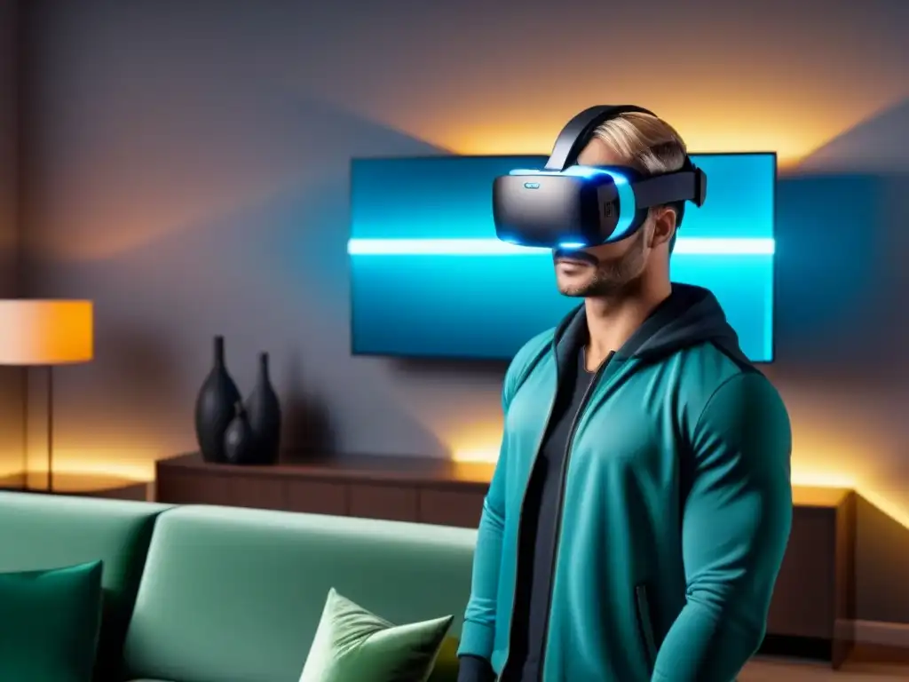 Experiencia VR de lujo en penthouse futurista | Realidad virtual 8k Tour virtual inmobiliario futurista con visor de realidad virtual, decoración digital y datos de mercado en tiempo real