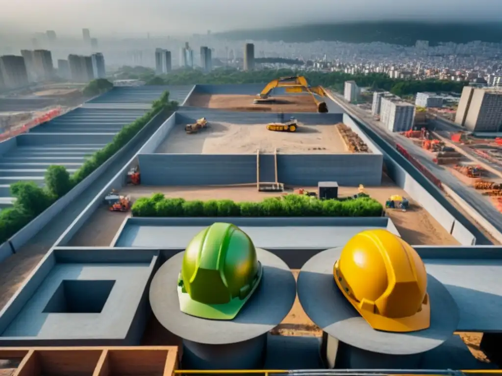 Construcción en Ciudad de México: Cumplimiento de normativas con detalle Trabajadores siguen normativas construcción México multas en obra de Ciudad de México