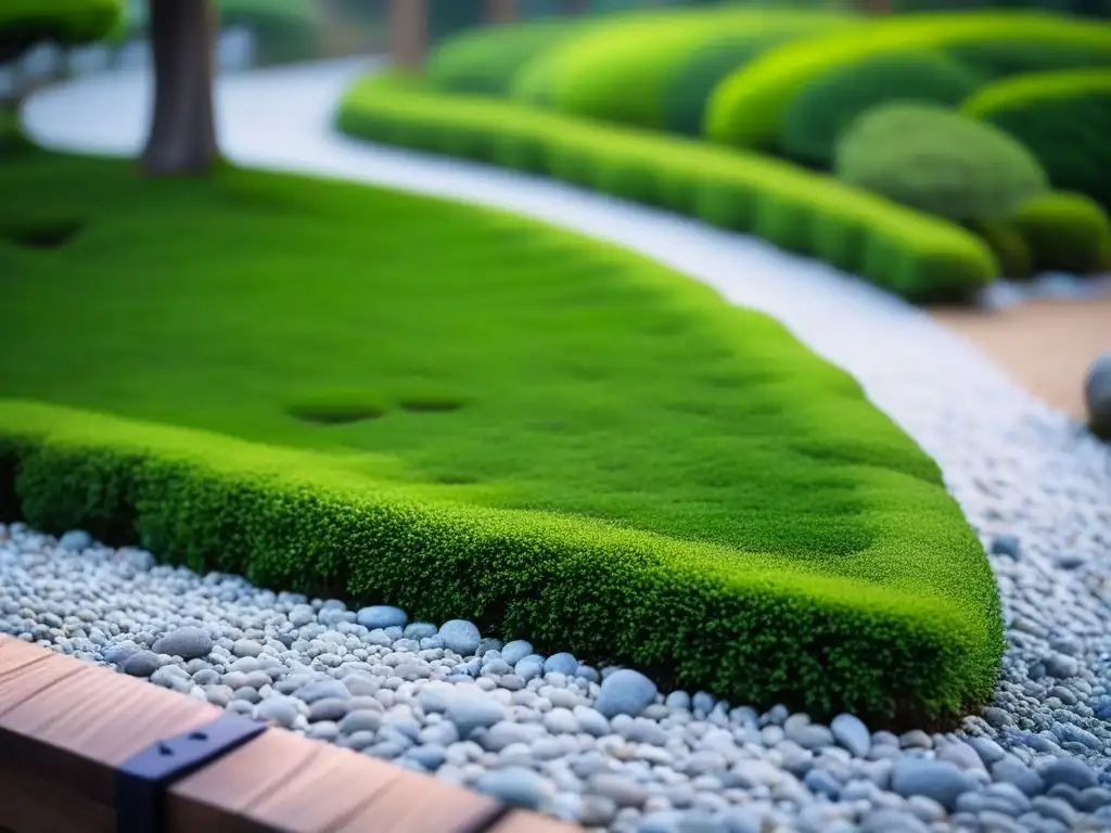 Jardín japonés zen: belleza en la simplicidad Un jardín japonés tradicional con diseño minimalista en inmobiliaria, resaltando la armonía y serenidad de la naturaleza