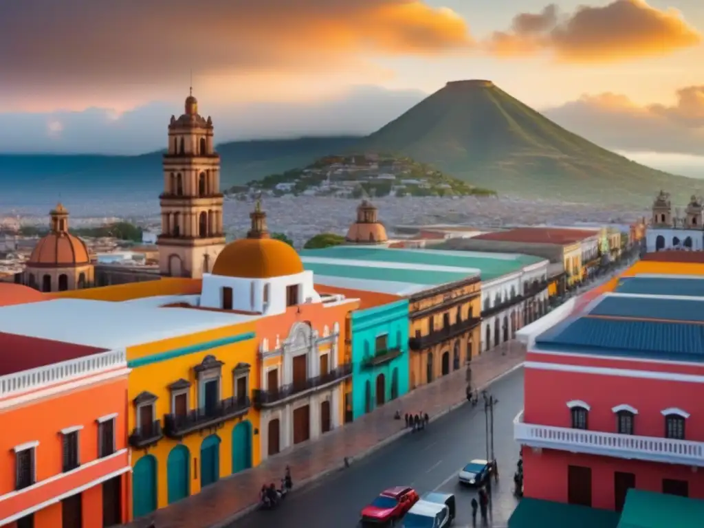 Cityscape mexicano: fusión de tradición e innovación económica Vibrante ciudad mexicana: políticas económicas y mercado inmobiliario en México