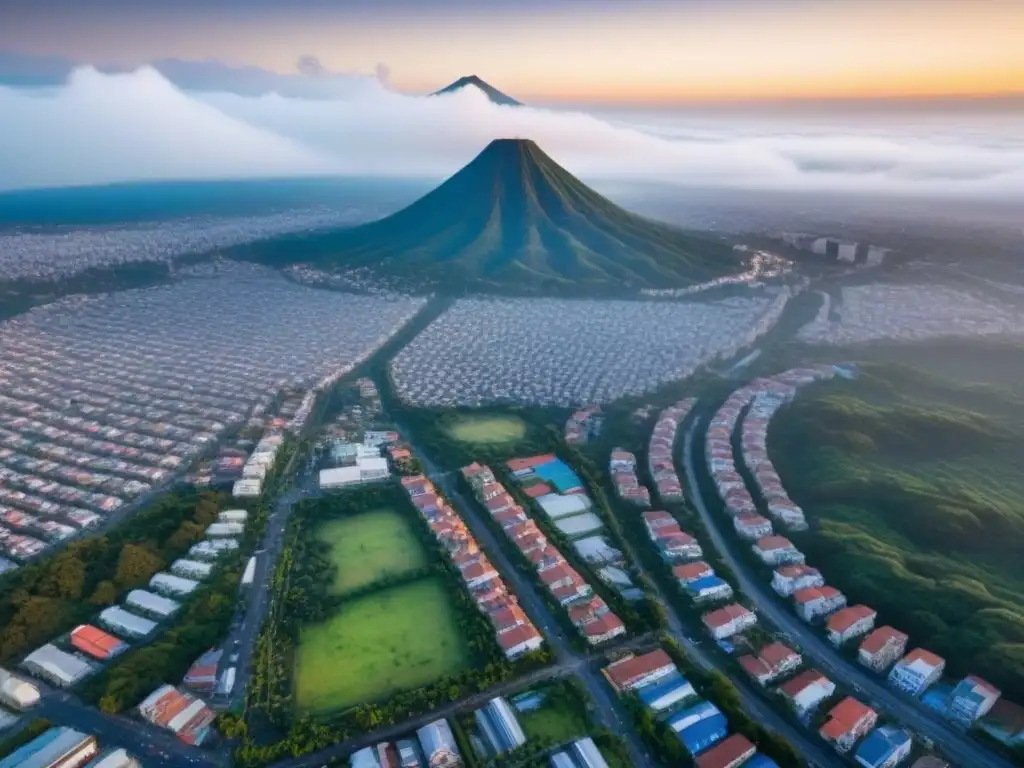 Esplendor urbano: skyline moderno de El Salvador Vibrante ciudad de El Salvador con rascacielos y espacios verdes, reflejando oportunidades inmobiliarias en El Salvador