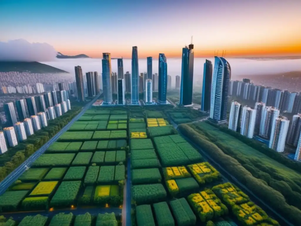 Complejo residencial futurista en ciudad sudamericana: diseño innovador y modernidad en 8k Vibrante complejo residencial futurista en ciudad sudamericana, reflejando las tendencias mercado inmobiliario Sudamérica