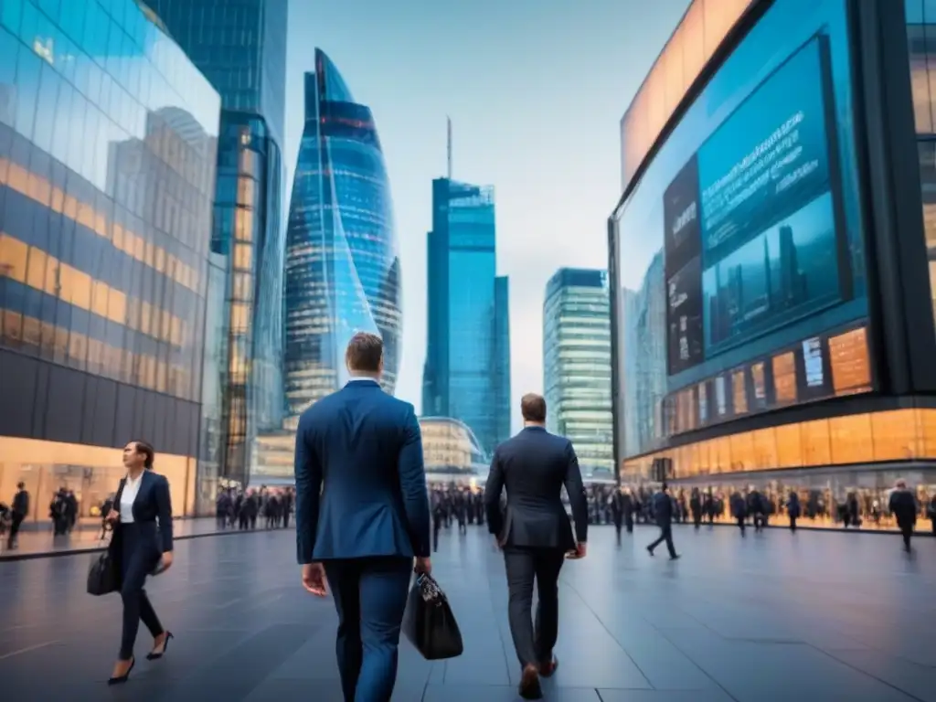 Distrito financiero de Londres: impacto del Brexit Vibrante distrito financiero londinense con impacto Brexit en inversión inmobiliaria