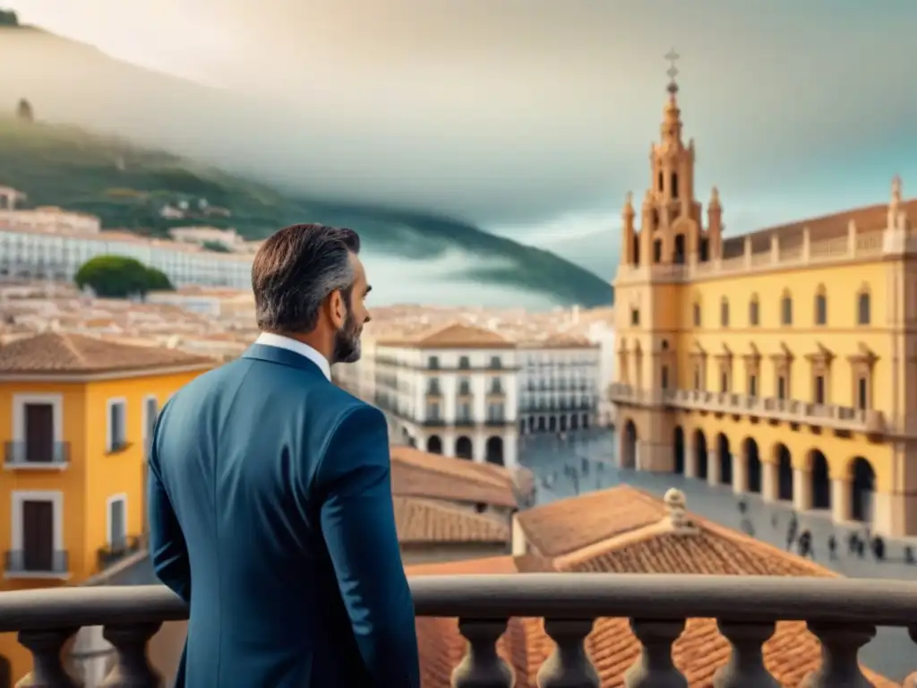 Cityscape español: fusión de modernidad y tradición en auge inmobiliario Vibrante escena de ciudad española: impacto economía española mercado inmobiliario
