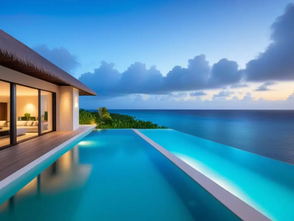 Villa de lujo en el Caribe: moderna arquitectura frente al mar Villa de lujo en el Caribe con impacto turismo lujo mercado inmobiliario