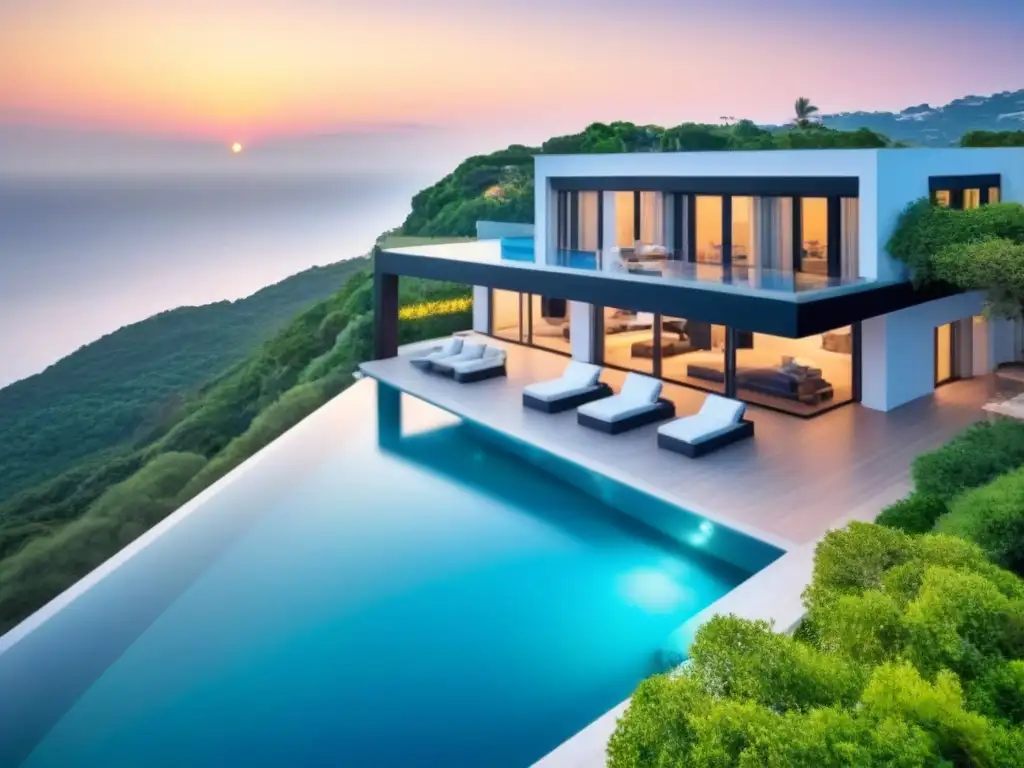 Villa de lujo con piscina infinita y vistas al mar Mediterráneo Villa de lujo con infinity pool y vistas al mar Mediterráneo