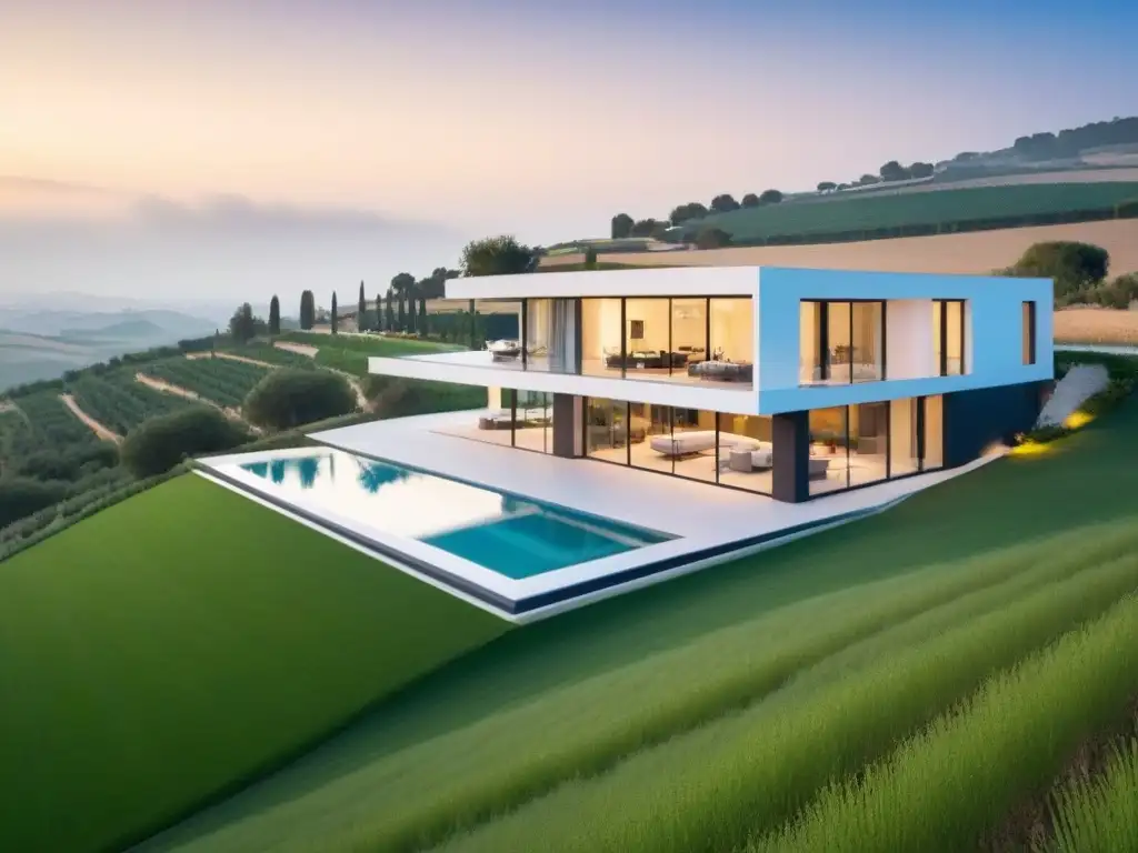 Villa de lujo contemporánea en campo español Villa de lujo moderna en el campo español: diseño y arquitectura mercado lujo
