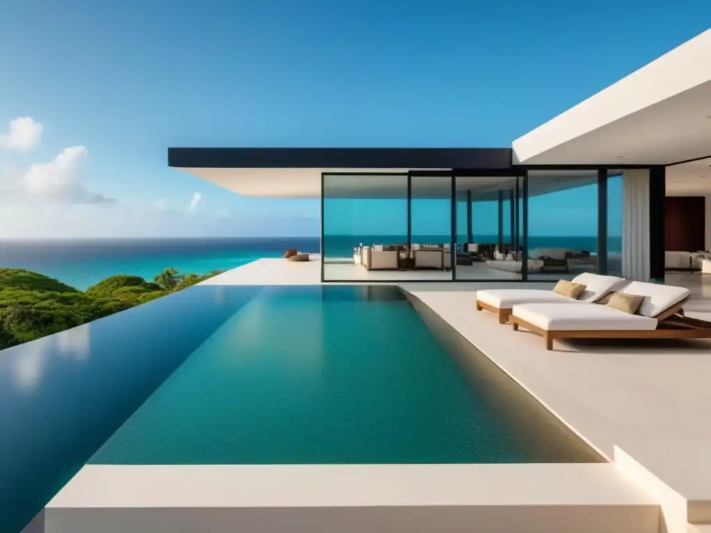Villa de lujo en México: arquitectura moderna y exclusividad Villa de lujo en México con piscina infinita y decoración exclusiva para Consejos comprar propiedades alta gama México