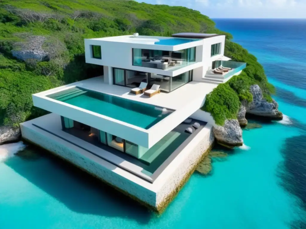 Villa de lujo en Riviera Maya: diseño moderno y vistas espectaculares Villa de lujo en la Riviera Maya con piscina infinita y vistas al mar: propiedades de alta gama en las mejores zonas