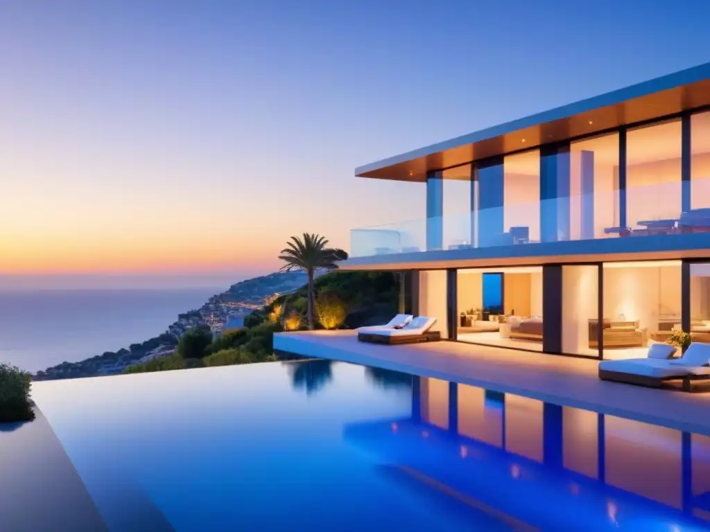 Villa de lujo en España: vista al Mediterráneo en 8k Villa de lujo con vistas al mar Mediterráneo en España