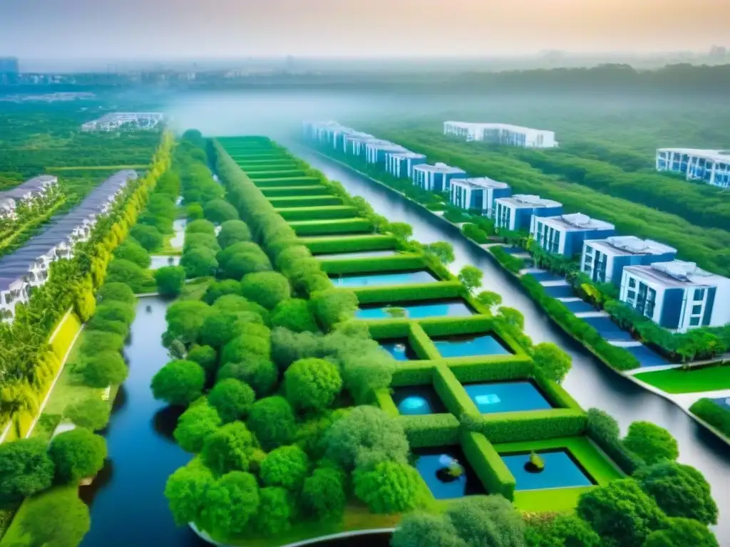Exclusivo desarrollo inmobiliario: arquitectura moderna y lujo Vista aérea asombrosa de desarrollo inmobiliario nicho moderno y lujoso, ideal para guía inversiones inmobiliarias mercados nicho