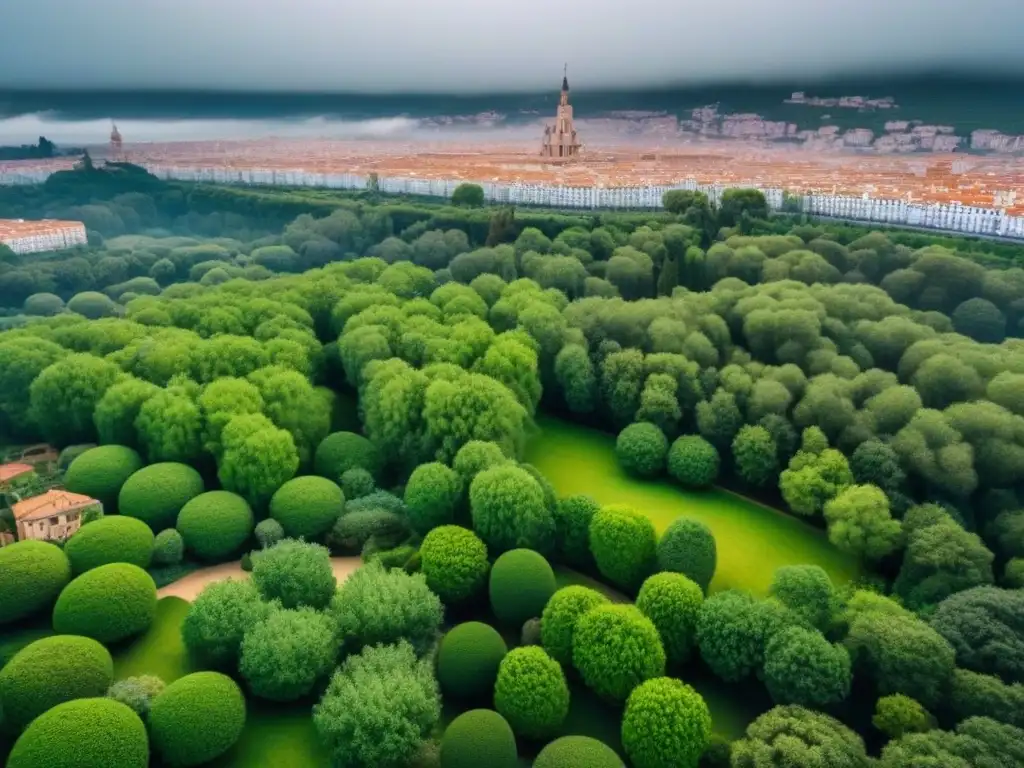 Vistas aéreas de alquileres modernos en ciudad española Vista aérea detallada de la bulliciosa ciudad española con variadas propiedades de alquiler